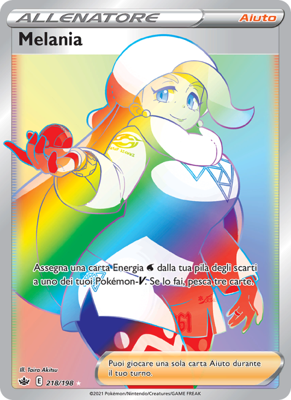 Melania 218/233 — Chilling Reign (Italian Pokémon TCG card)