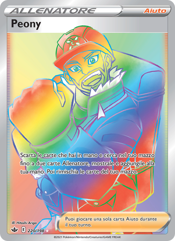 Peony 220/233 — Chilling Reign (Italian Pokémon TCG card)