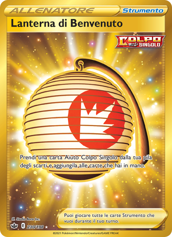 Lanterna di Benvenuto 230/233 — Chilling Reign (Italian Pokémon TCG card)