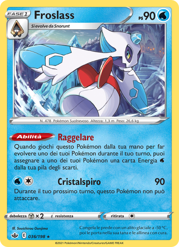 Froslass 036/233 — Chilling Reign (Italian Pokémon TCG card)