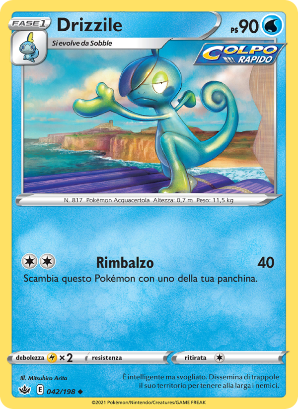 Drizzile 042/233 — Chilling Reign (Italian Pokémon TCG card)