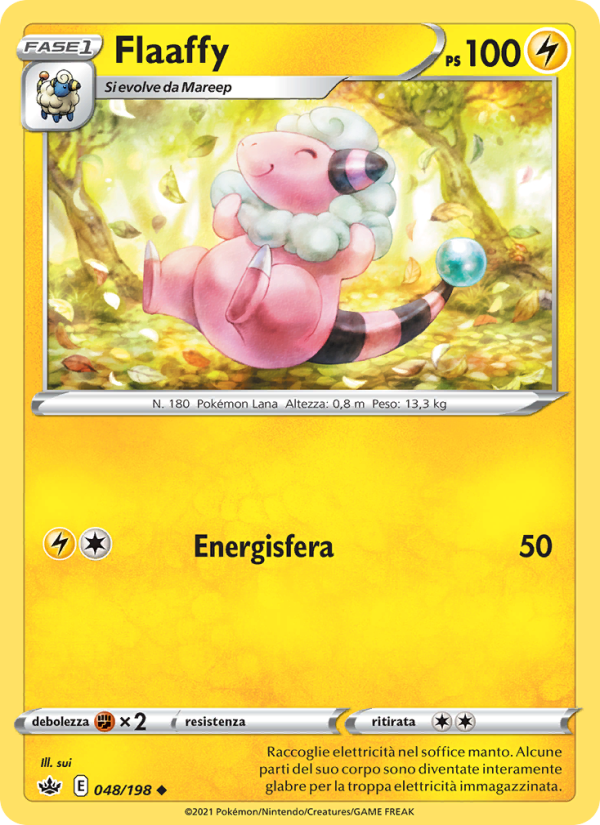 Flaaffy 048/233 — Chilling Reign (Italian Pokémon TCG card)