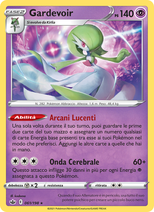 Gardevoir 061/233 — Chilling Reign (Italian Pokémon TCG card)