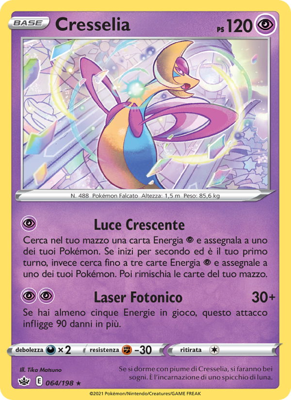 Cresselia 064/233 — Chilling Reign (Italian Pokémon TCG card)
