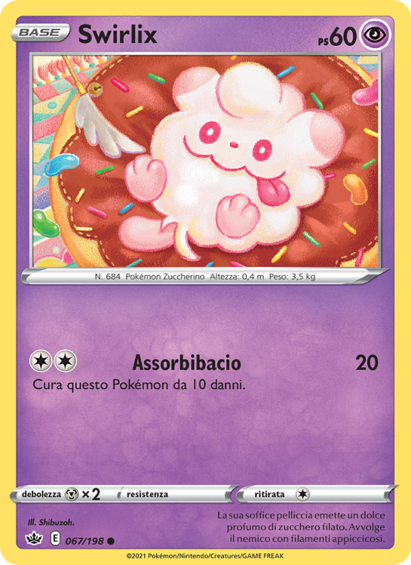 Swirlix 067/233 — Chilling Reign (Italian Pokémon TCG card)