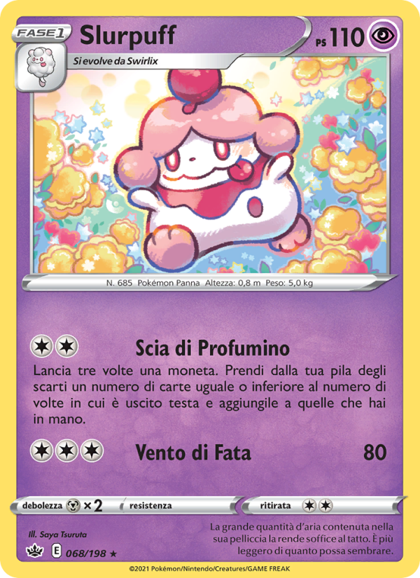 Slurpuff 068/233 — Chilling Reign (Italian Pokémon TCG card)