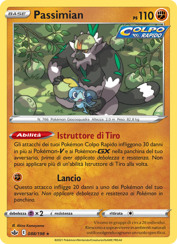 Passimian 088/233 — Chilling Reign (Italian Pokémon TCG card)