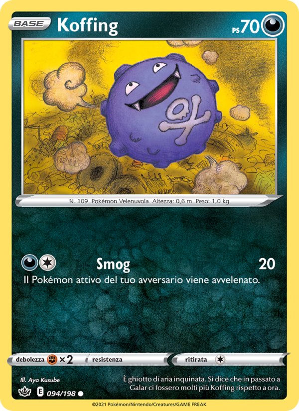 Koffing 094/233 — Chilling Reign (Italian Pokémon TCG card)