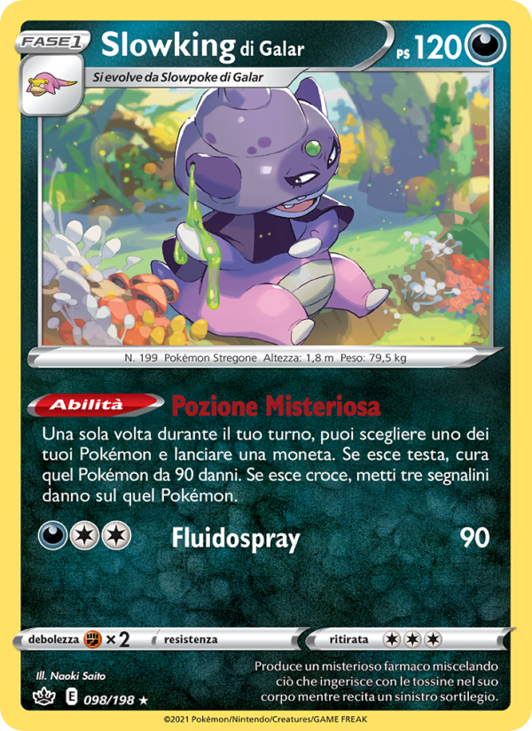 Slowking di Galar 098/233 — Chilling Reign (Italian Pokémon TCG card)