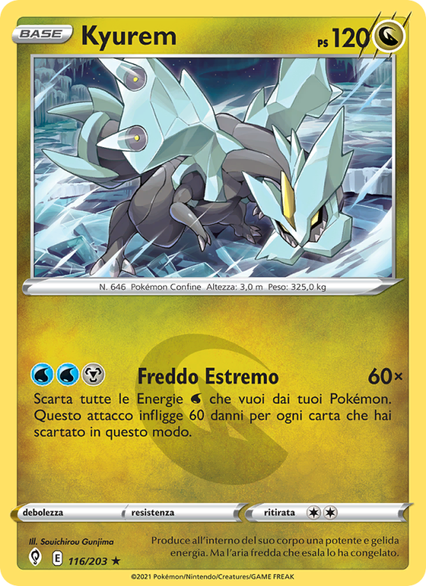 Kyurem 116/237 — Evolving Skies (Italian Pokémon TCG card)