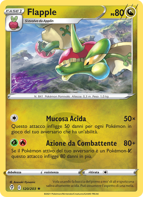 Flapple 120/237 — Evolving Skies (Italian Pokémon TCG card)