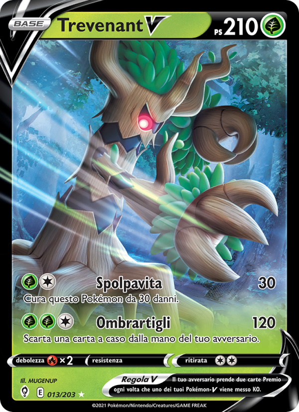 Trevenant V 013/237 — Evolving Skies (Italian Pokémon TCG card)