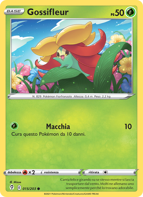 Gossifleur 015/237 — Evolving Skies (Italian Pokémon TCG card)