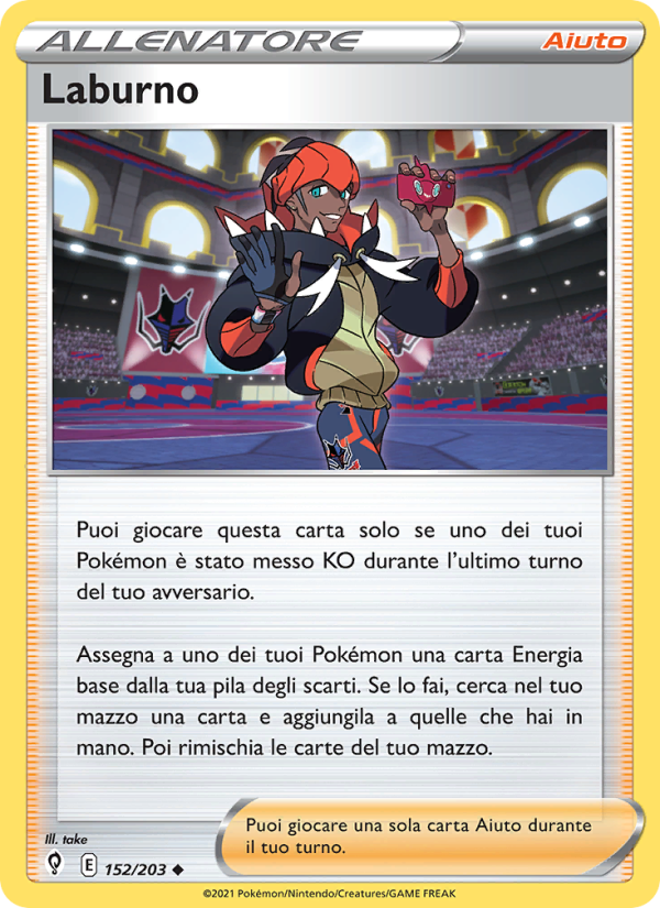 Laburno 152/237 — Evolving Skies (Italian Pokémon TCG card)