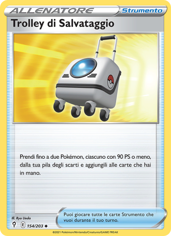 Trolley di Salvataggio 154/237 — Evolving Skies (Italian Pokémon TCG card)