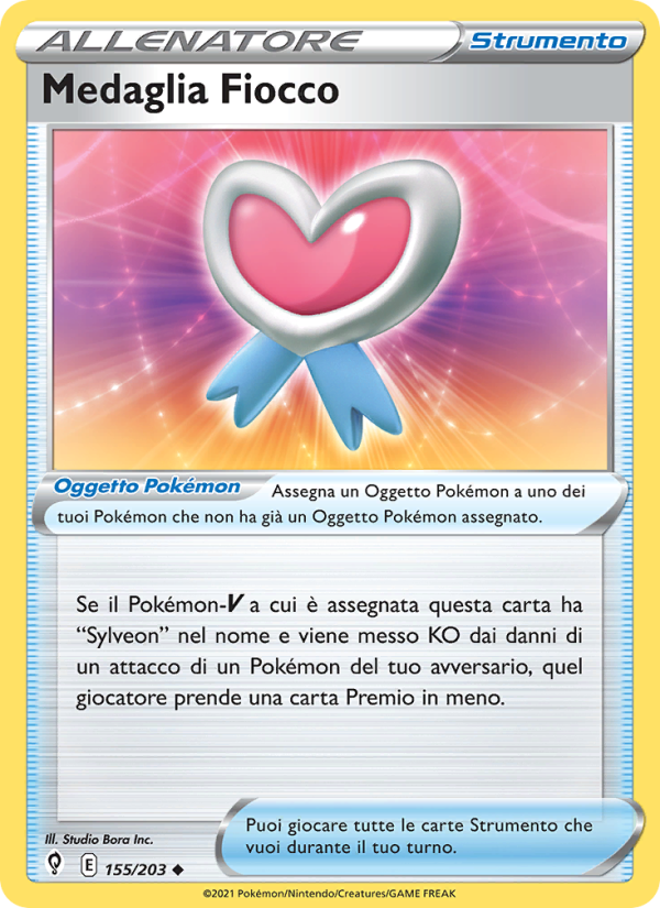 Medaglia Fiocco 155/237 — Evolving Skies (Italian Pokémon TCG card)
