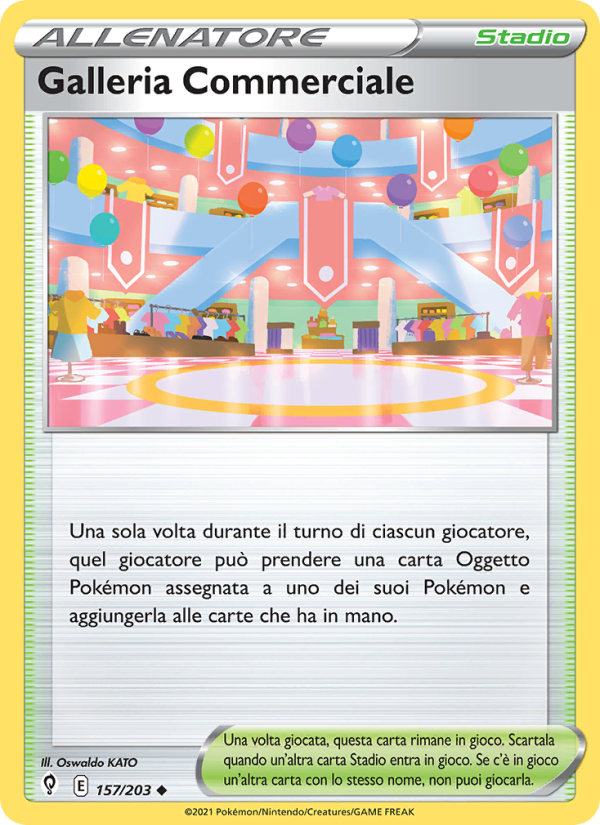 Galleria Commerciale 157/237 — Evolving Skies (Italian Pokémon TCG card)
