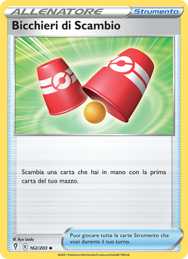 Bicchieri di Scambio 162/237 — Evolving Skies (Italian Pokémon TCG card)