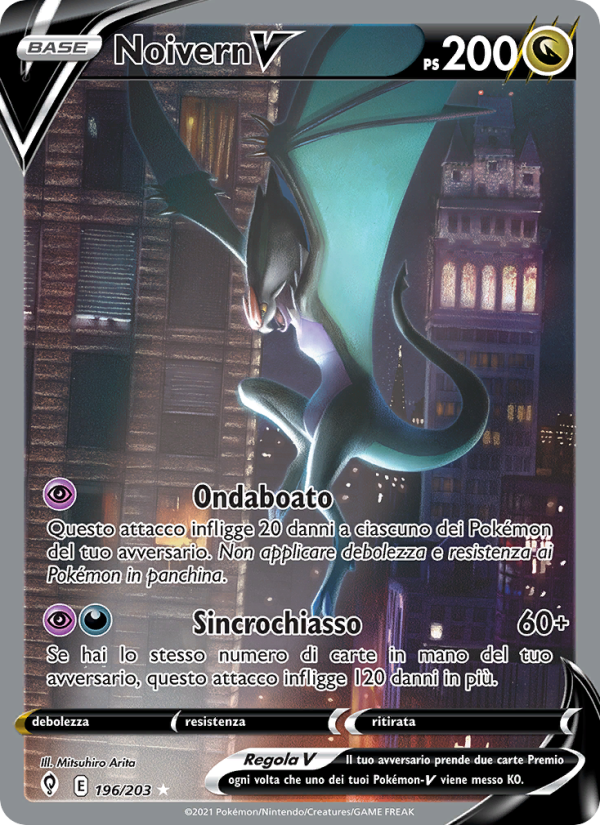 Noivern V 196/237 — Evolving Skies (Italian Pokémon TCG card)