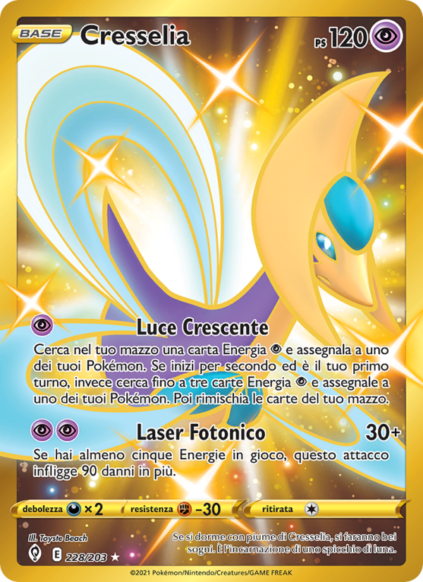 Cresselia 228/237 — Evolving Skies (Italian Pokémon TCG card)
