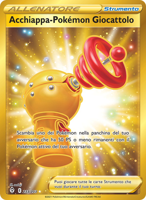 Acchiappa-Pokémon Giocattolo 233/237 — Evolving Skies (Italian Pokémon TCG card)