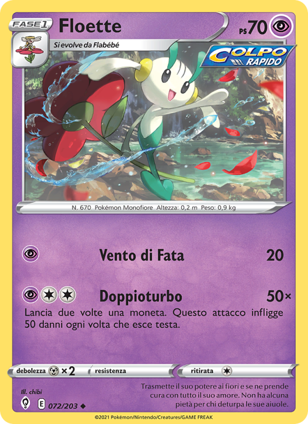 Floette 072/237 — Evolving Skies (Italian Pokémon TCG card)