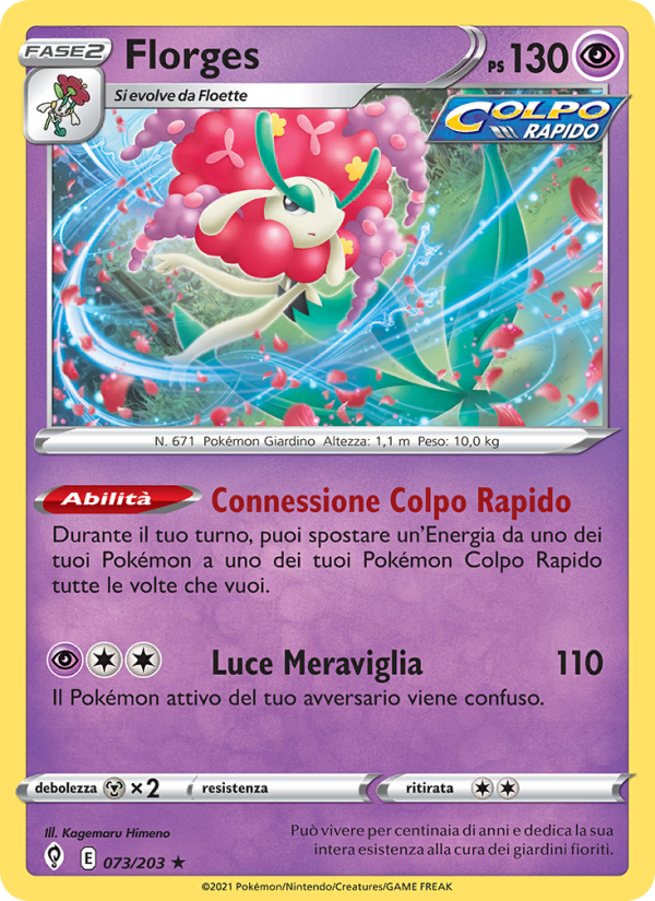 Florges 073/237 — Evolving Skies (Italian Pokémon TCG card)