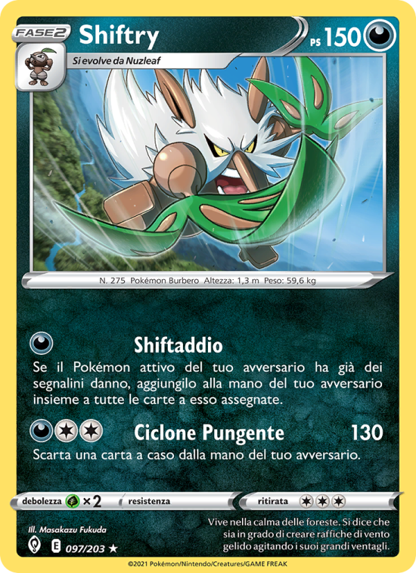 Shiftry 097/237 — Evolving Skies (Italian Pokémon TCG card)