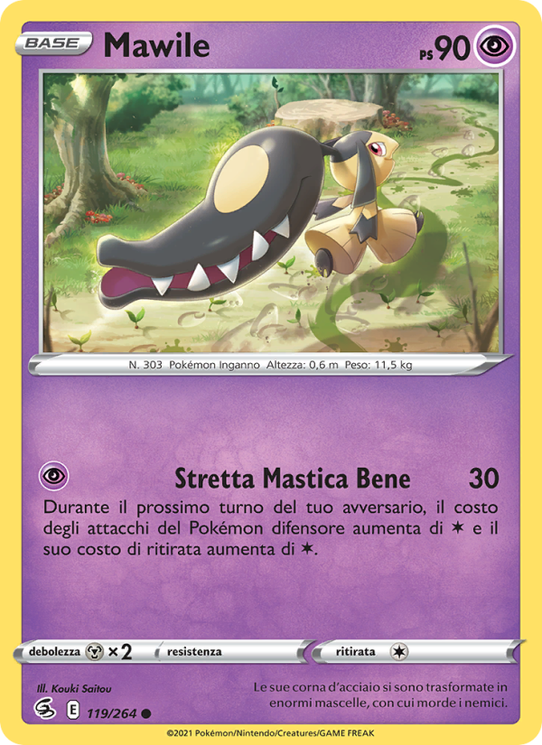 Mawile 119/284 — Fusion Strike (Italian Pokémon TCG card)