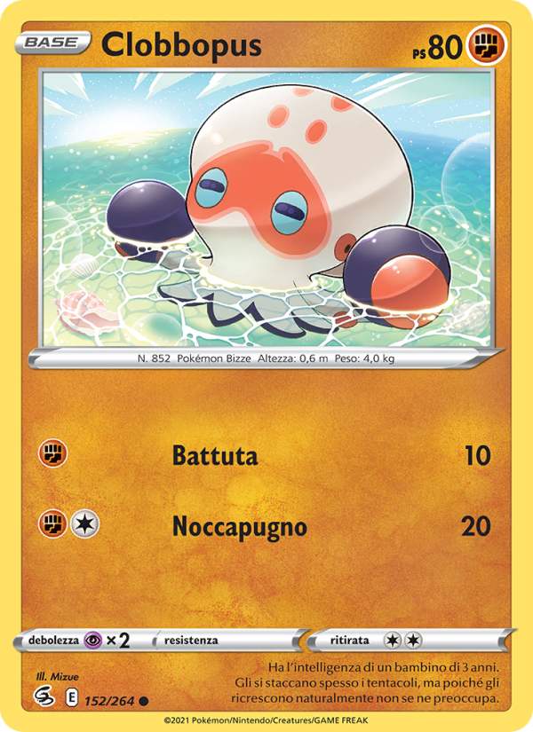 Clobbopus 152/284 — Fusion Strike (Italian Pokémon TCG card)