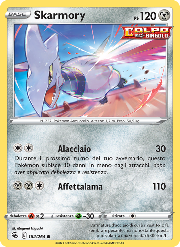 Skarmory 182/284 — Fusion Strike (Italian Pokémon TCG card)