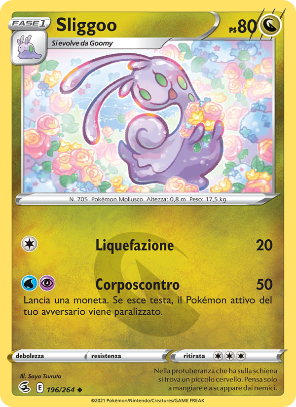 Sliggoo 196/284 — Fusion Strike (Italian Pokémon TCG card)
