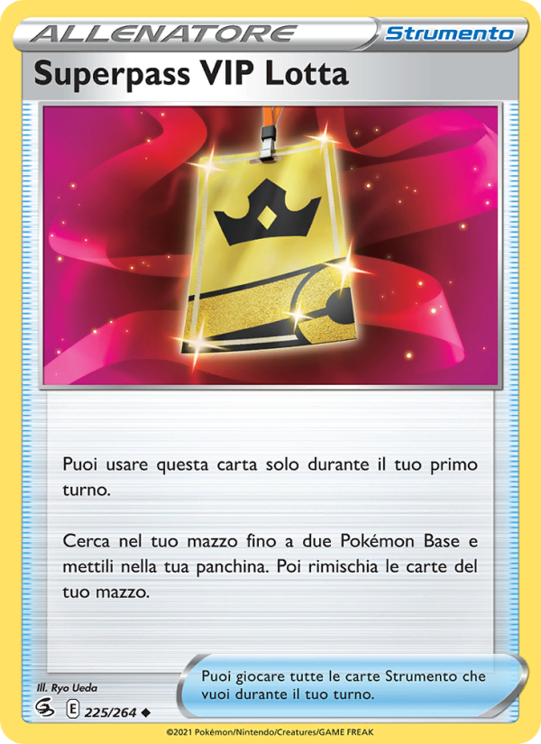 Superpass VIP Lotta 225/284 — Fusion Strike (Italian Pokémon TCG card)