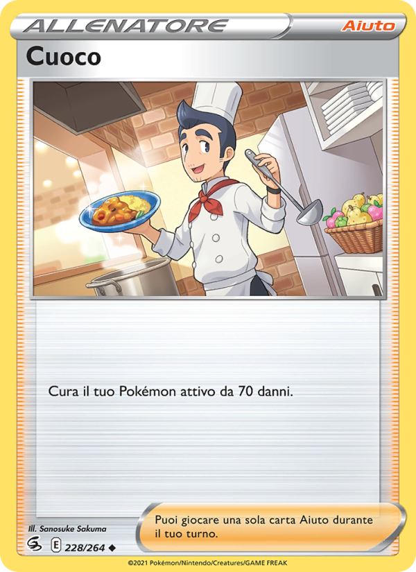 Cuoco 228/284 — Fusion Strike (Italian Pokémon TCG card)