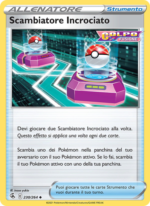 Scambiatore Incrociato 230/284 — Fusion Strike (Italian Pokémon TCG card)