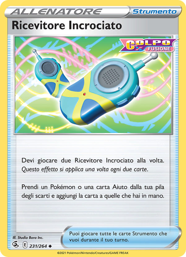 Ricevitore Incrociato 231/284 — Fusion Strike (Italian Pokémon TCG card)