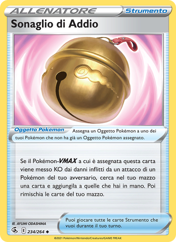 Sonaglio di Addio 234/284 — Fusion Strike (Italian Pokémon TCG card)