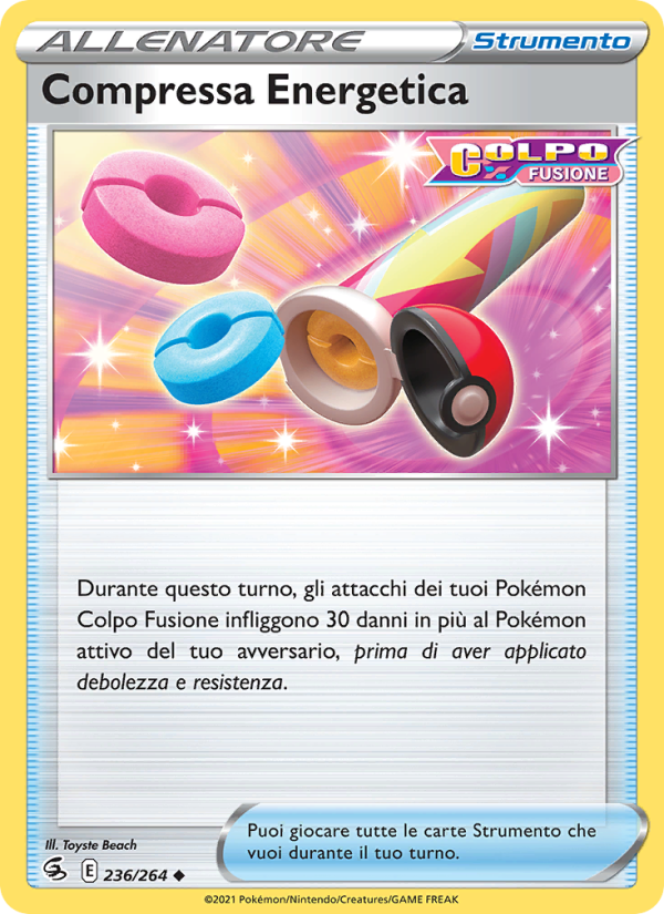 Compressa Energetica 236/284 — Fusion Strike (Italian Pokémon TCG card)