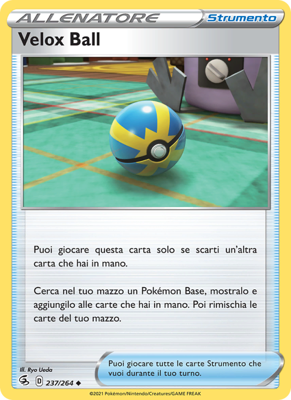 Velox Ball 237/284 — Fusion Strike (Italian Pokémon TCG card)