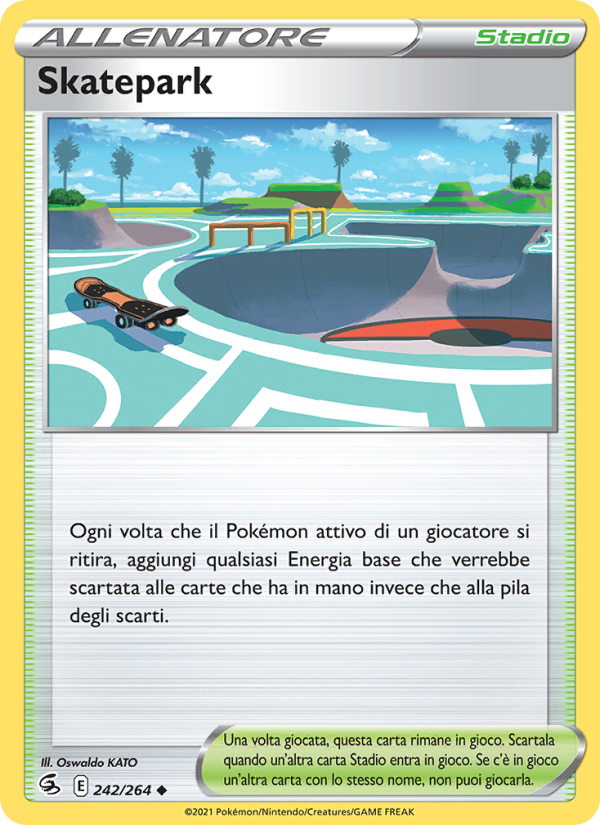 Skatepark 242/284 — Fusion Strike (Italian Pokémon TCG card)