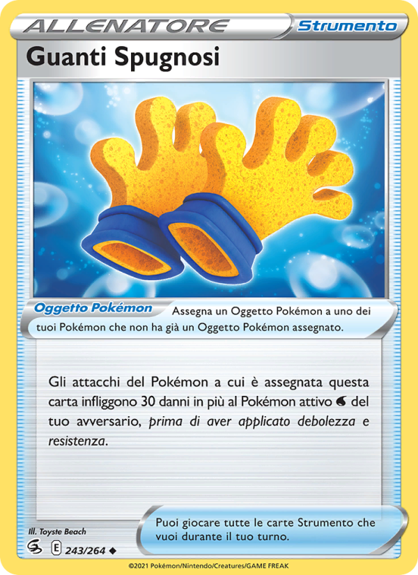 Guanti Spugnosi 243/284 — Fusion Strike (Italian Pokémon TCG card)