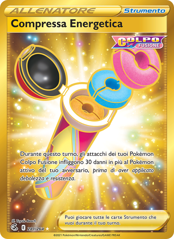 Compressa Energetica 281/284 — Fusion Strike (Italian Pokémon TCG card)