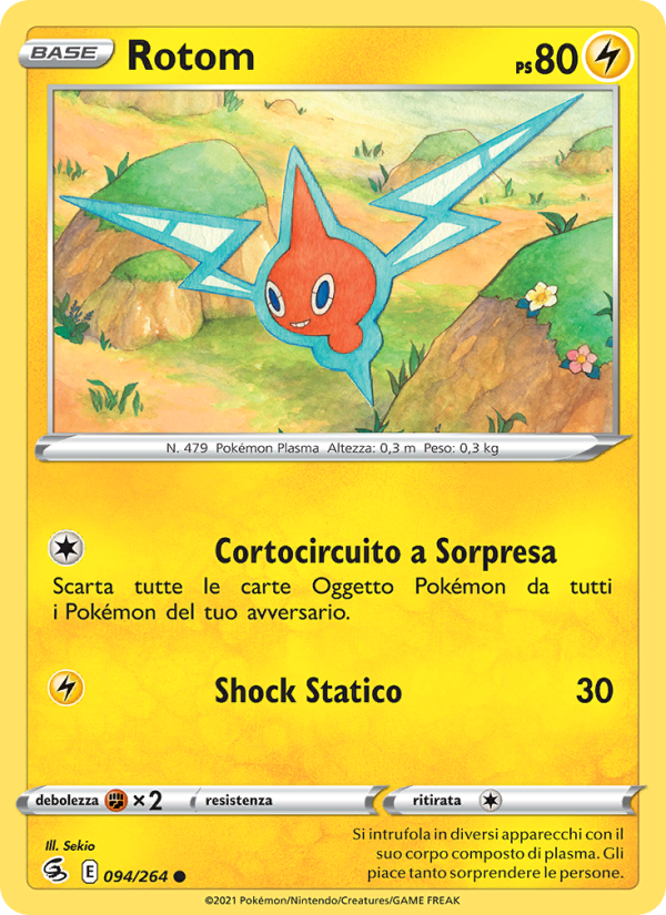 Rotom 094/284 — Fusion Strike (Italian Pokémon TCG card)