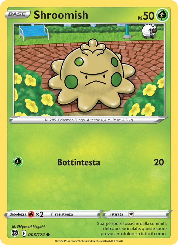 Shroomish 003/216 — Brilliant Stars (Italian Pokémon TCG card)