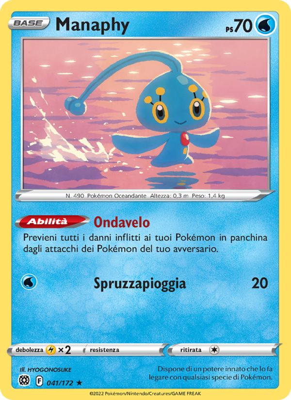 Manaphy 041/216 — Brilliant Stars (Italian Pokémon TCG card)