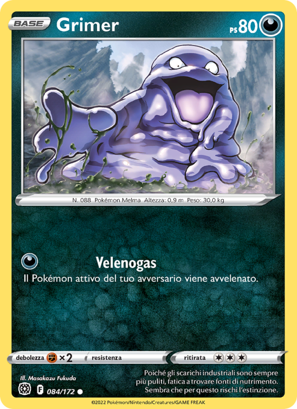 Grimer 084/216 — Brilliant Stars (Italian Pokémon TCG card)