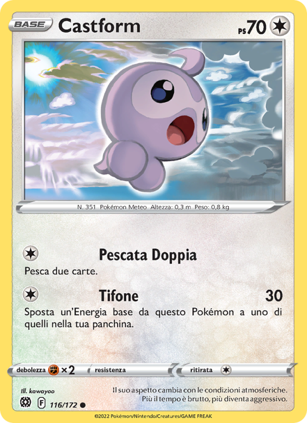 Castform 116/216 — Brilliant Stars (Italian Pokémon TCG card)
