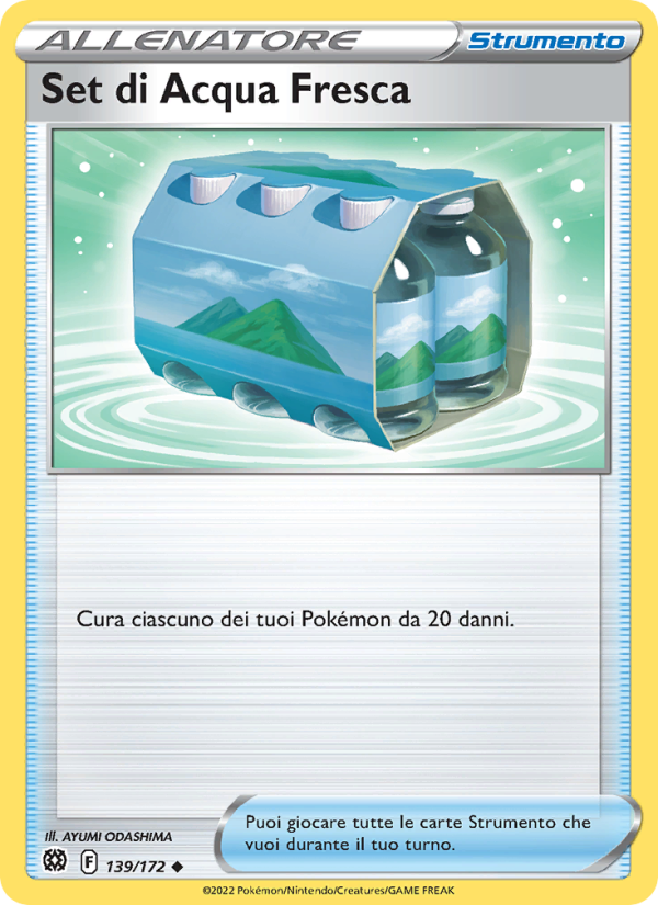 Set di Acqua Fresca 139/216 — Brilliant Stars (Italian Pokémon TCG card)