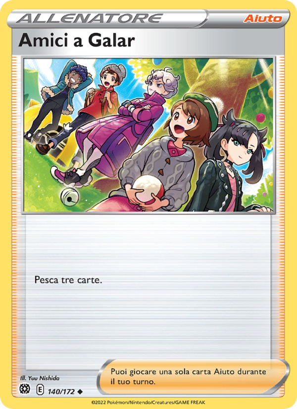 Amici a Galar 140/216 — Brilliant Stars (Italian Pokémon TCG card)