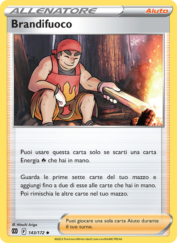 Brandifuoco 143/216 — Brilliant Stars (Italian Pokémon TCG card)